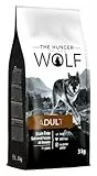 The Hunger of the Wolf Cibo secco per cani adulti di tutte le razze e cani con allergie, linea delicata senza cereali a base di salmone e patate - 3 kg