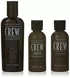 American Crew Classic Grooming Set Da Viaggio Shampoo E Balsamo Per Capelli E Bagnoschiuma E Gel Da Barba E Lozione Idratante After-Shave - 150 ml