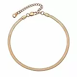 PROSTEEL Cavigliere Donna Acciaio Cavigliere Donna Cavigliera Donna Catena Rosato 22+5cm Regolabile