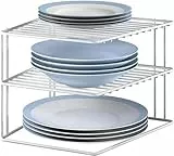 Metaltex 364202095 Inserto per armadio angolare Silos, 2 livelli, 25 x 25 x 19 cm, bianco
