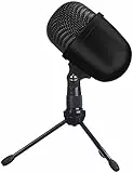 Amazon Basics - Mini microfono a condensatore da scrivania, Nero, USB