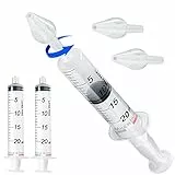 ITALSOLUTIONS Kit Siringa Per Lavaggi Nasali Bambini Maxi 20 ML Made In Italy, 2 siringhe 2 Olivette Lavaggio Nasale Bambini E Adulti Contro Raffreddore (2 SIRINGHE 20 ML 2 OLIVE)