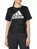 Adidas W E Aop T Maglia manica corta, Black/White, S Donna