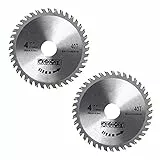 2 pezzi Disco Lama Per Sega Circolare Per Legno 105 X 20 X 2.2mm Z=40, adatto per legno, plastica, fibra di vetro, rame, alluminio e lamiera sottile Multi Tool Kit di riparazione