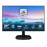 Philips 243V7QDSB - 24 Pollici FHD Monitor (1920x1080, 60 Hz, VGA, DVI, HDMI) Nero