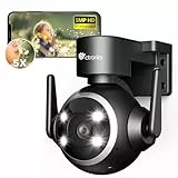 ctronics 5X Zoom Ottico 5MP Telecamera Wi-Fi Esterno 2.4/5 Ghz, PTZ Videocamera Sorveglianza Esterno, Vista 360°, Cloud, Visione Notturna Colori, Rilevamento Umano, Auto-tracking, Audio a 2 Vie, IP66