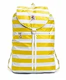 Invicta Zaino Minisac Next, Giallo, Richiudibile e Tascabile, Viaggio y Tempo Libero, Zainetto Uomo Donna a Righe, Packable