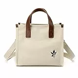 CORIOS Borsa a Tracolla Donna Borsa in Tela Borsa a Mano Casuale Borsa a Spalla Borse Tote Multifunzione Borse Messenger per Shopping Lavoro Viaggi Scuola Uso Quotidiano Bianco