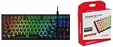 HyperX Hx-Kb7Rdx-Us Alloy Origins Core, Tastiera Gaming Meccanica Rgb, Tenkeyless & Copritasti Pudding - Set Completo Da Tastiera - Pbt - Bianco - Layout Inglese - 104 Tasti, Retroilluminazione