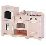 Teamson Kids Rosa Cucina per Bambini Legno Gioco Giocattolo Imitazione TD-11413P