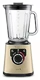 Moulinex PerfectMix + Frullatore, Frullatore Alta Velocità Potenza 1200W, Tecnologia Powelix, Capacità 1.5Litri, Frullatore con Vaso in Vetro Termoresistente, Facile da Usare, LM871A