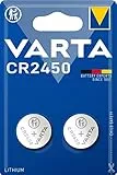 VARTA 6450101402 CR2450 Lithium 3V Batteria Piatta Specialistica, Non Ricaricabile, Monouso, Litio, a Bottone, 620 mAh, Metallic