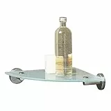 Tiger Boston Mensola angolare, Acciaio Inox Spazzolato, 25.4x5x25.4 cm