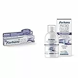 Forhans, Dentifricio Micro Filler, Dentifricio Remineralizzante e Protezione della Dentina, 75 ml & Collutorio Microfiller, Sistema Attivo Remineralizzante, Filler Quotidiano, 500 ml