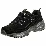 Skechers D'lites-biggest Fan Scarpe da ginnastica da Donna, Nero (Black 11930-Bkw), 37.5 EU