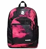 Invicta Zaino Scuola JELEK FANTASY, Fucsia - Doppio Scomparto - Tasca Porta Pc, Tasca Porta Borraccia, Organizer Interno - Zaino per Scuola Ragazzi, Tempo Libero - Eco Material