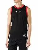 Champion Legacy Division 1 Soft Mesh S/L Canottiera, Nero, L Uomo