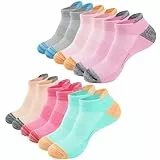 inaWarm 6 Paio Calzini Sportivi Donna Corte Cotone, Calze Corsa Donna Traspirante Cuscino Completo con Linguetta sul Tallone