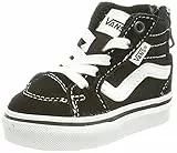 Vans Filmore Hi Zip, Sneaker, Unisex - Bambini e ragazzi, (Suede/Canvas) Black/White, 24 EU