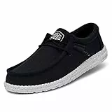 Hey Dude Tela Wally Slub, Moccasin Uomo, Blu Navy, 43 EU