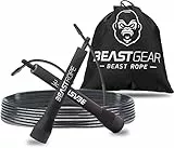 Beast Rope by Beast Gear - Corda per saltare ad alta velocità per fitness, condizionamento e perdita di grasso, ideale per crossfit, boxe, MMA, HIIT, allenamento a intervalli e doppio