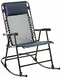 Amazon Basics - Sedia a dondolo pieghevole, Blu