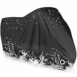 LIHAO Telo Moto Impermeabile Universale Copertura Teli Coprimoto Motorino Motocicletta Scooter ANTI-Polvere UV per Esterno - 245×105 ×125cm