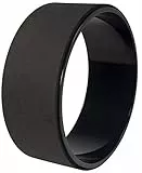 BalanceFrom Signature Fitness - Ruota da yoga per stretching Dharma, supporto confortevole per posizioni yoga e flessioni, colore: nero