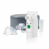 medisana IN 525 inalatore portatile per in viaggio, nebulizzatore ad ultrasuoni con boccaglio e maschera per adulti e bambini, per raffreddori o asma con accessori extra