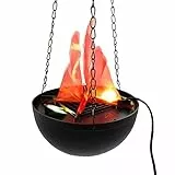 TEMPO DI SALDI Lampada Effetto Fuoco Con Fiamma Finta Luci A Led Rosse E Catena A Sospensione