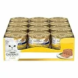 Purina Gourmet Gold Mousse per Gatti con Pollo, 24 Lattine da 85g