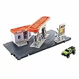 Matchbox- Playset Stazione di Servizio, con Veicolo e Pompe di Benzina Attivabili, Giocattolo per Bambini 3+ Anni, GVY84
