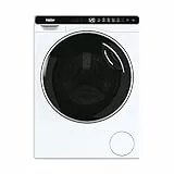 Haier Mini Drum HW50-BP12307-S Lavatrice, 5 Kg, 1200 Giri, 6 Programmi, Smart Dual Spray, Smart AI, Trattamento ABT, Classe A, 51x44x70 cm, Bianco