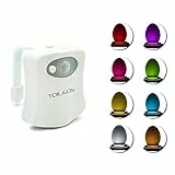 TEMPO DI SALDI Luce Led Per Water WC 8 Colori Illuminazione RGB Bagno Con Sensore Crepuscolare