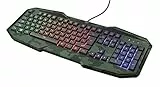 Trust Gaming Gxt 830Rw-C Avonn Tastiera Da Gioco Illuminata, Layout Italiano, Camo