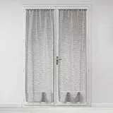 Douceur d'intérieur COPPIA DIPINZA CALDA 2x70x200 CM VETRINA TISSE MILZA ANTRACITE