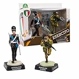 Giochi Preziosi Esercito Italiano - Coppia Di Personaggi Da 8 Cm Raffiguranti Ufficiale Dei Granatieri E Bersagliere In Azione Altamente Dettagliati, Per Bambini A Partire Dai 3 Anni, Eer25100
