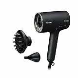 Panasonic EH-NA0J-N825 Asciugacapelli nanoe MOISTURE+ e Minerale, Diffusore e Bocchetta Concentratrice, Intelligent Sensing, Modalità Alternata Calda e Fredda, Cura della Pelle, Potenza 1600W, Nero