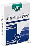 ESI - Melatonin Pura, Integratore Alimentare di Melatonina, Favorisce il Sonno e Contrasta gli Effetti del Jet Lag, Senza Glutine e Vegan, 60 Microtavolette