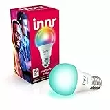 innr E27 Color Lampadina LED, funziona con Philips Hue, Alexa, Google (Hub Richiesto) Dimmerabile, RGBW, RB 286 C