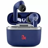 BlueElement Auricolare Bluetooth wireless Be LIVE ANC 5.1, Cancellazione Attiva Del Rumore, 4 Microfoni, Touch Control, Durata Batteria 16h, Ricarica Rapida USB-C, iOS/Android - NUOVO (Blu), Standard