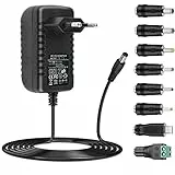 Adattatore AC 15V 1A alimentazione 15W AC220V 230V a DC15V driver di alimentazione 15V 100mA~1000mA tutto compatibile con 8 adattatori a spina Caricabatterie DC15V Adattatore AC-DC (DC15V~1A)