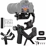 FeiyuTech Scorp-C Stabilizzatore Gimbal per Fotocamera DSLR, stabilizzatore per Fotocamera Reflex Compatibile con Sony Canon Panasonic Lumix Nikon Fujifilm, Impugnatura Underslung, Carico Utile 5,51LB