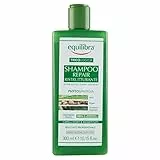Equilibra Capelli, Shampoo Repair Ristrutturante, Deterge e Rinforza i Capelli Fragili, Sfibrati e Spenti, a Base di Estratto di Castagna, Aloe Vera, Olio di Argan, Cheratina Vegetale, 300 ml