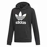 adidas Trefoil, Felpa con Cappuccio Unisex Bambini, Black/White, 1112
