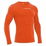Macron Performance Tech Underwear Top LS Ora, Intimo Tecnico Uomo, Arancione, M