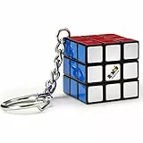 Rubik's, Spin Master, Il Cubo 3x3 Originale, Edizione in Miniatura. Accessorio Portachiavi con cubo 3x3 funzionante, per Bambini dagli 8+, Rompicapo Professionale a Combinazione di Colori.