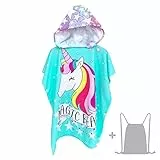JORAKI Poncho da Bagno per Bambini, Asciugamano da Spiaggia per Bambini Teli Mare Accappatoio con Cappuccio per Ragazze Ragazzi Bambini Asciugamano 6-14 Anni