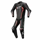 Alpinestars Missile V2 Costume da moto monopemo in pelle (Black/Red,52)