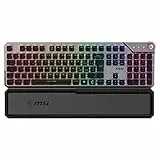 MSI Vigor GK71 SONIC - Tastiera Gaming Meccanica, Sonic Red Switch, Smart Dual Touch Poggiapolsi incluso, Mystic Light, MSI Center, Layout ITALIANO QWERTY